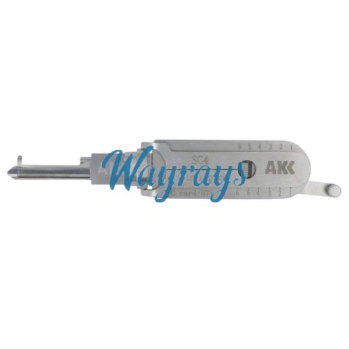 AKK SC4 2 in 1 Schlage lock pick decoder tool.