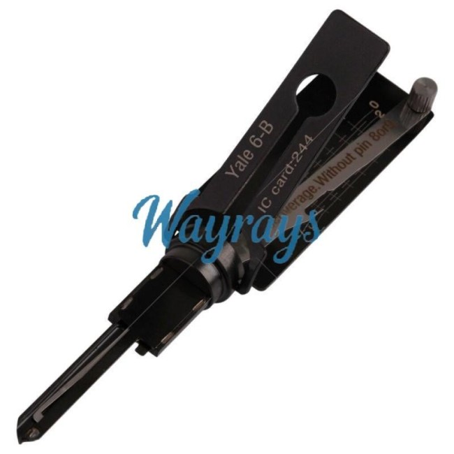 Yale-6B 2 in 1 lock pick decoder tool.Support residential decoder