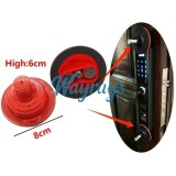 Magnetic hands-free installation tool for door locks. note: door must be magnetic. if panel is thinner than magnet, place a something underneath.1 set=2pcs