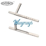 GOSO brand stainless steel self-ejecting tips for peephole tool tools.