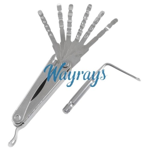 Flip model hook pick tool,use for residential lock:computer lock