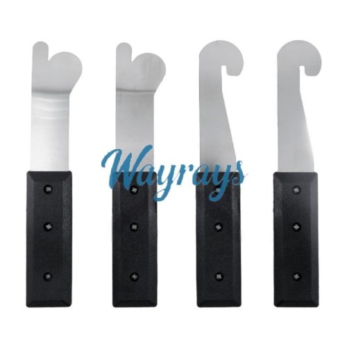 Door gap insert tool,0.15mm thickness, allows rapid insertion and retraction.