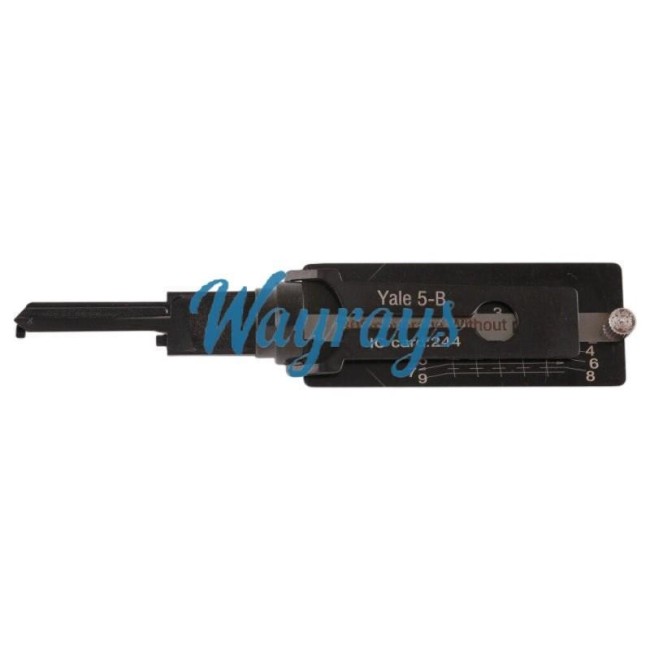 Yale-5B 2 in 1 lock pick decoder tool.Support residential decoder