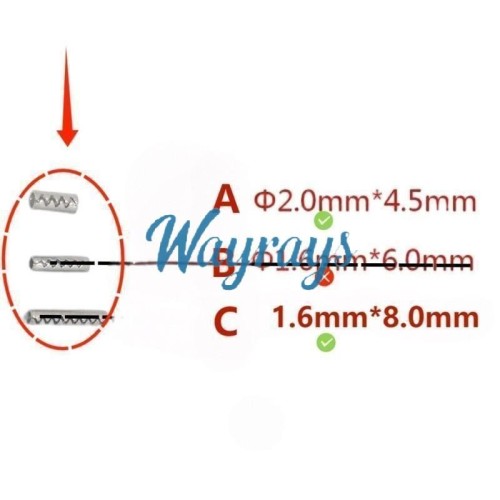 [1 bag=200pcs][mouth is closed]remote stainless steel pin for peugeot  flip key shell,