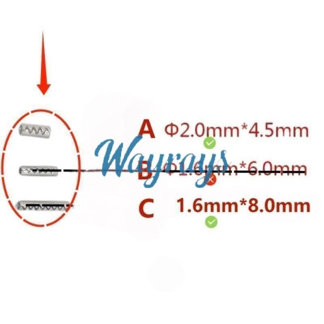 [1 bag=200pcs][mouth is closed]remote stainless steel pin for peugeot  flip key shell,