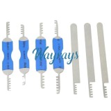 Specialized comb pick for padlocks and three ring padlocks,it does not support pin tumbler locks with S groove style