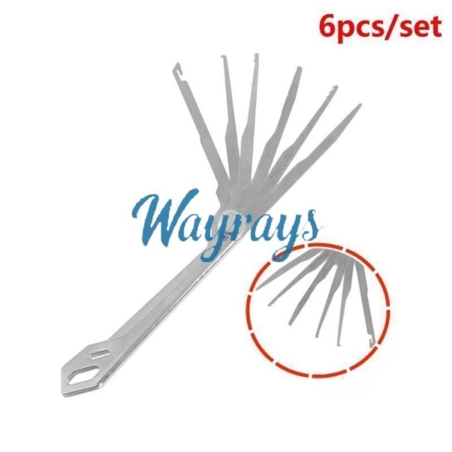 [6pcs/set]GS-X6 Speed Strom broken key removal tool