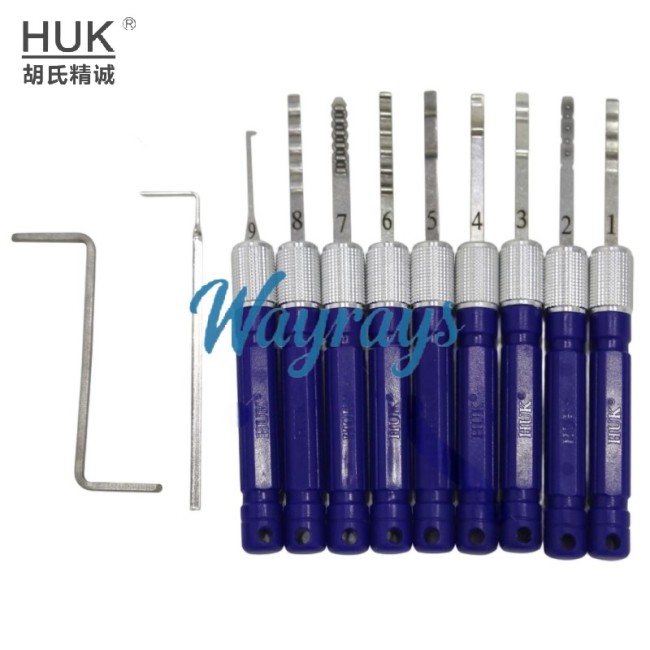 HUK brand hook pick tool,use for residential lock:computer lock,flat panel electronic safe lock,safe lock