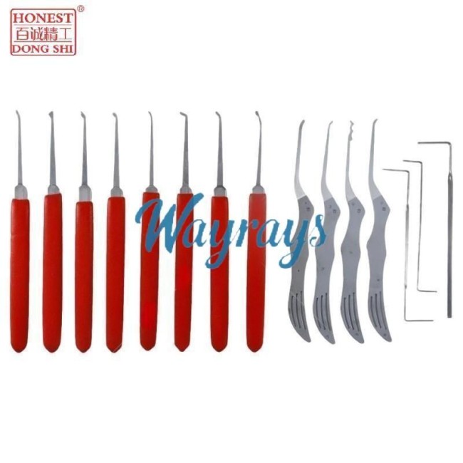 Honest brand hook pick tool,use for residential locks,crafted from specially high-strength, high-toughness stainless steel to guarantee it will not break under normal operating conditions.