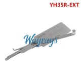 Lishi YH35R-EXT (Key reader) 2 in 1 tool. it is designed for Yamaha Motorcycyle with extended length and with magnetic gate.