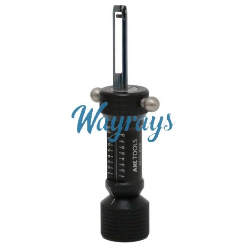 AKK 2 in 1 8x7 lock pick decoder tool.Suitable for use on 8-pin / 7-pin flat key locks.