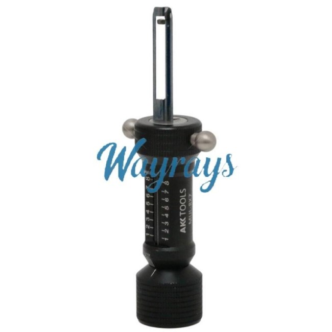 AKK 2 in 1 8x7 lock pick decoder tool.Suitable for use on 8-pin / 7-pin flat key locks.