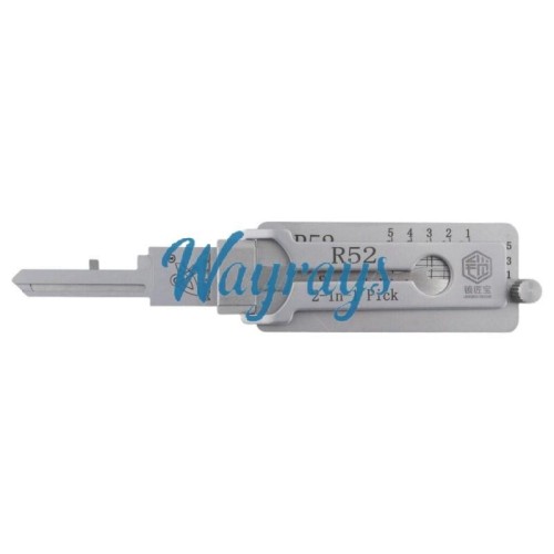 R52 2 in 1 lock pick decoder tool.Support Mexico residential and car decoder
