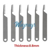 Specialized comb pick for three ring padlocks