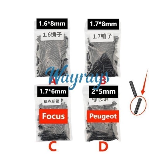 [1 bag=200pcs][Mouth is opened]remote manganese steel pin for flip key shell,pls choose the model