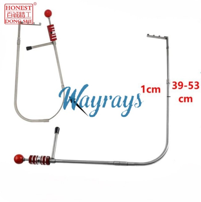 Honest brand 2nd-ger improved universal peephole tool with adjustable length (39cm-53cm) The new sleeve push-and-press design eliminates oen drawback--requiring bent configurations to achieve downward pressure and insufficient pressing force.