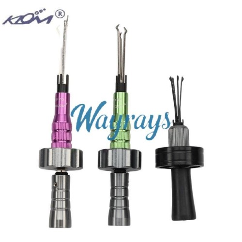 KLOM brand cross locks tool set,compatible with multiple cylinder sizes (6.0/6.5/7.0).
