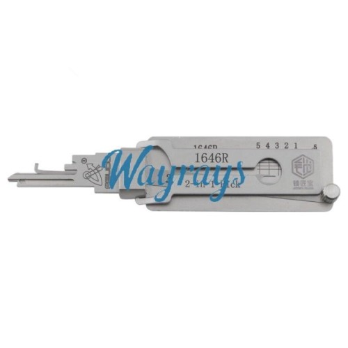 1646R 2 in 1 lock pick decoder tool.Support USA C9100 residential decoder