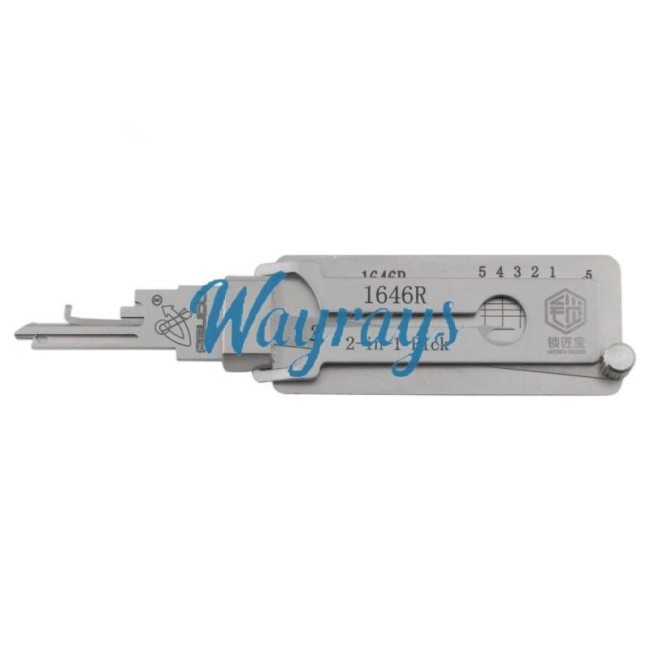 1646R 2 in 1 lock pick decoder tool.Support USA C9100 residential decoder