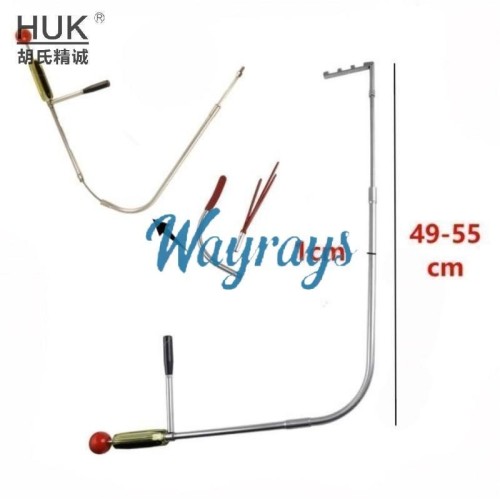 HUK brand changeable 2 head peephole tool with adjustable length (49cm-55cm)