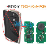 Keydiy TB02-4 (Only PCB) smart remote,for 8A Smart Key