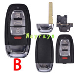 For Audi key shell without logo