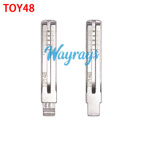 For TOY48 Toyota Lexus Subaru Key blade with scale