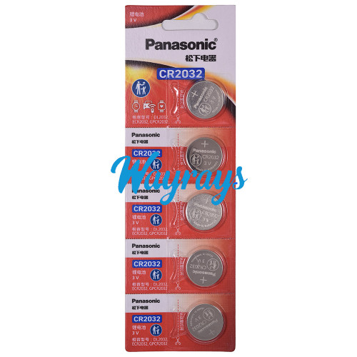 Original panasonic CR2032 Battery ( 5pcs/1 blister pack) unrechargeable