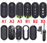 For Fiat Delphi BSI System ID46 chip PCF7946A with ASK 434mhz 2/3 button remote key