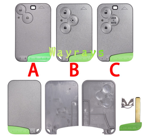 [Buckle type,don't need glue]For Renault Laguna key shell  without logo