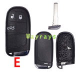 For Chrysler Jeep Fiat key shell without logo