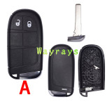 For Chrysler Jeep Fiat key shell without logo