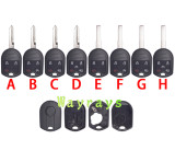 For Ford key shell withlogo place