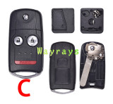 For Honda key shell with logo place