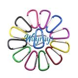 Mixed-color D-shaped high-quality aluminum alloy keychain carabiner outdoor hook