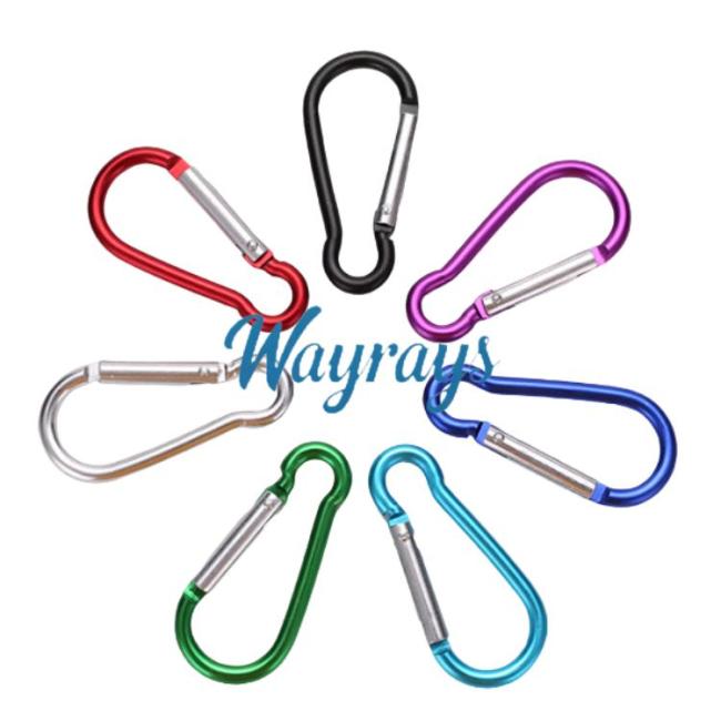 Mixed-color Gourd-shaped high-quality aluminum alloy keychain carabiner outdoor hook