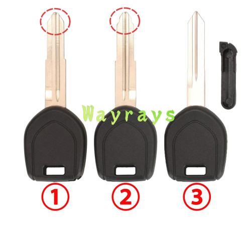 For Mitsubishi transponder key shell without chip without logo,can put tpx long chip