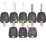 For Citroen Peugeot key shell without logo