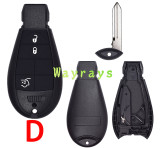 For Chrysler Jeep key shell  with rectangle logo place ,the model  N  without logo place