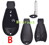 For Chrysler Jeep key shell  with rectangle logo place ,the model  N  without logo place