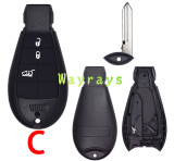 For Chrysler Jeep key shell  with rectangle logo place ,the model  N  without logo place
