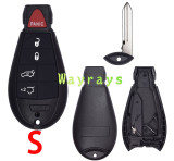 For Chrysler Jeep key shell  with rectangle logo place ,the model  N  without logo place
