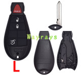 For Chrysler Jeep key shell  with rectangle logo place ,the model  N  without logo place