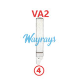For Renault flip key blade,④7.2mm≠⑦7.6mm，①＝②=③＝⑤＝⑥=9.6mm,pls note your key blank groove before you buy