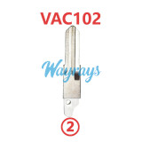 For Renault flip key blade,④7.2mm≠⑦7.6mm，①＝②=③＝⑤＝⑥=9.6mm,pls note your key blank groove before you buy