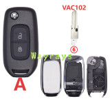 For Renault modified high quality key shell without logo place