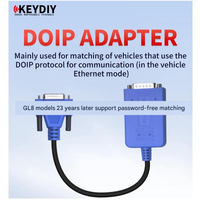 KEYDIY DOIP Adapter Used with KD-X4 for Vehicles Supporting DOIP Protocol For Communicationmm, password-free for GL8 after 2023 years