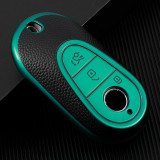 For Benz style car key Leather-textured TPU protective cover，please choose color