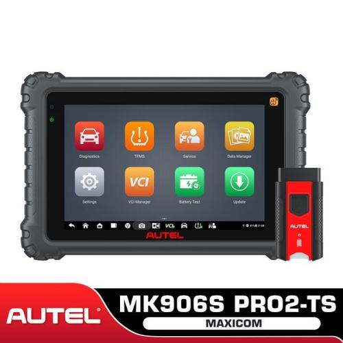 2025 Autel MaxiCOM MK906S PRO II -TS TPMS Diagnostic Scanner with ECU Coding, Bi-directional Control, and 2 Free Autel TPMS MX-Sensor