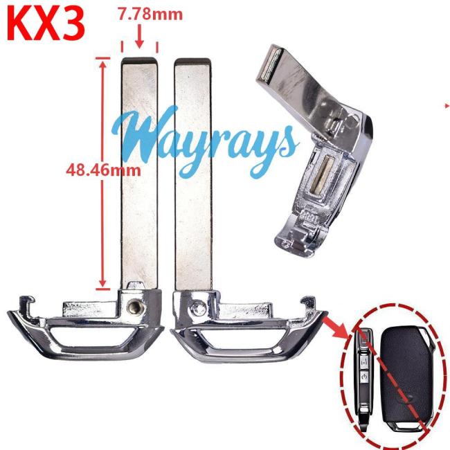 For Kia KX3 emergency key blade